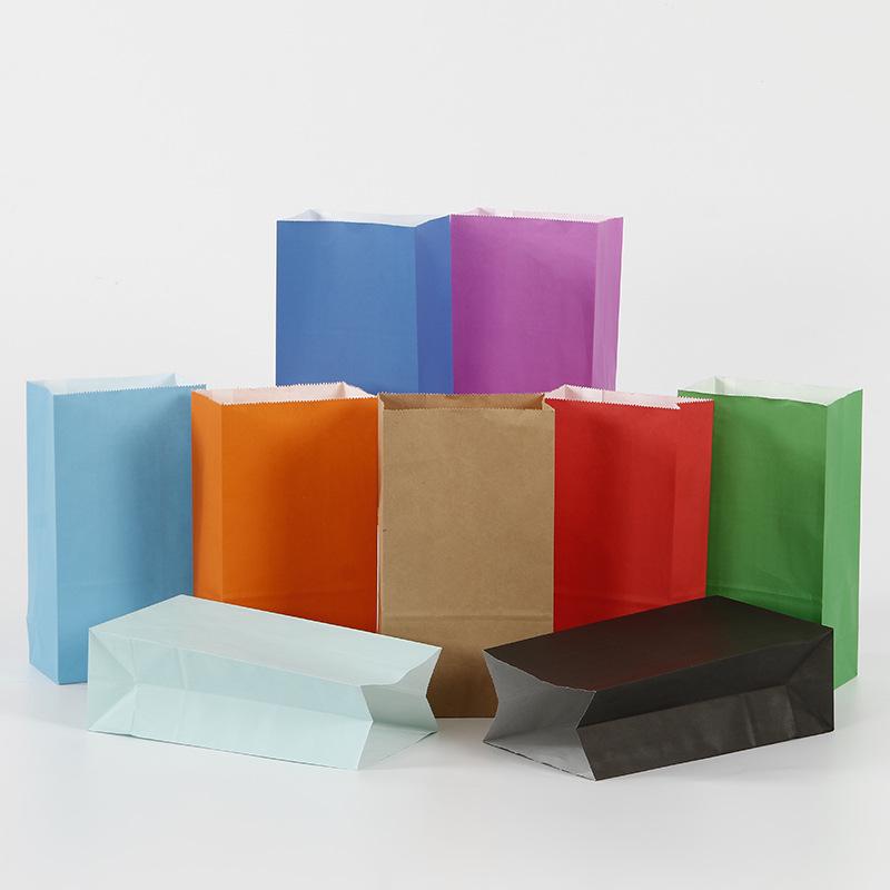 Colorful Disposable Paper Bags for Candy, Popcorn, Chestnuts, and Party Treats