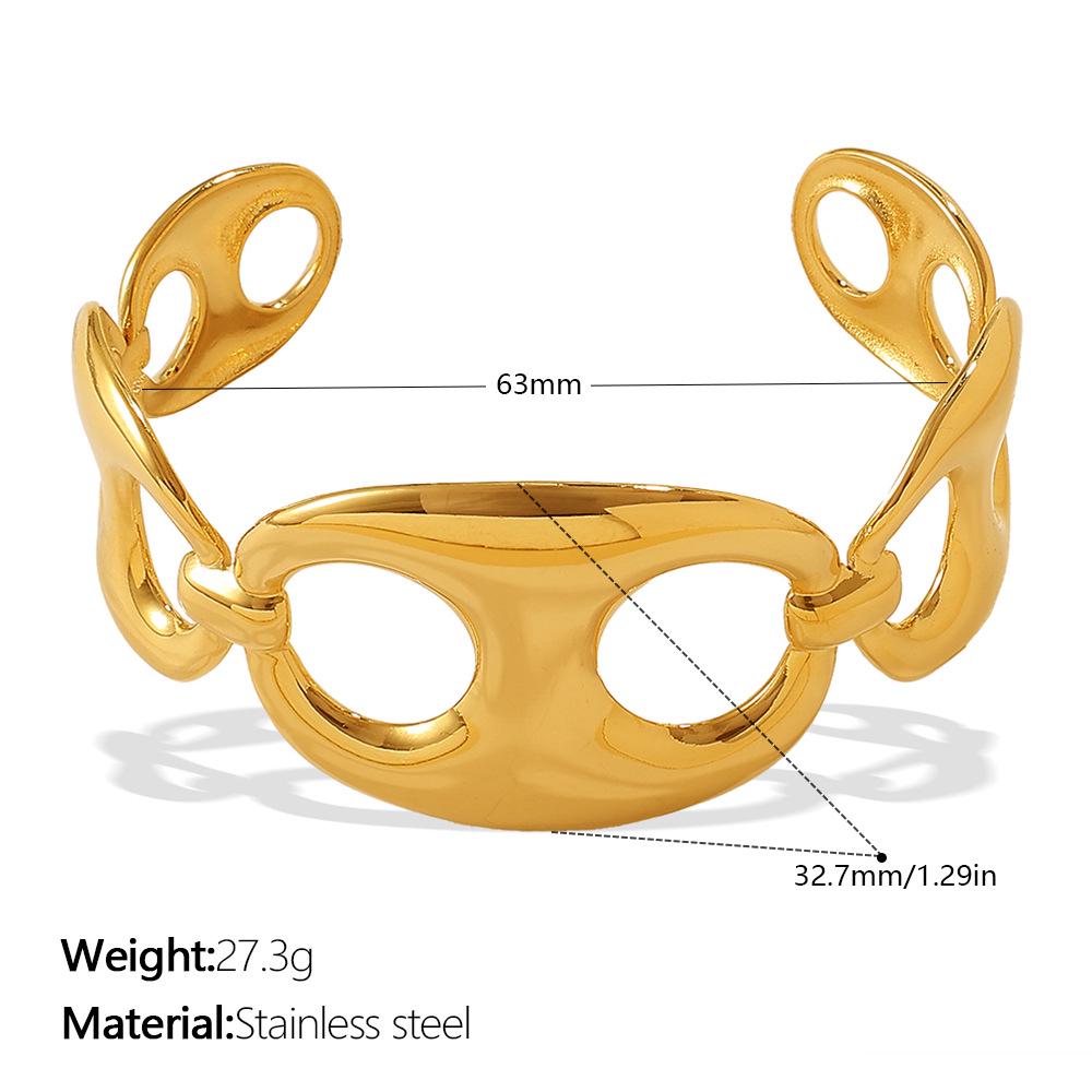 Edelstahl Schweinenase Retro Minimalistisches Armband - Europäisches & Amerikanisches Design