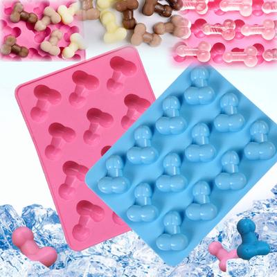 DL   Silicone Novelty Willy Penis Ice Cube Tray Chocolate Baking Jelly Mould Hen Night Party