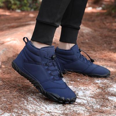 Winter Wasserdichte High-Top Baumwoll-Fünf-Finger Schneestiefel – Warm & Bequem für Paare