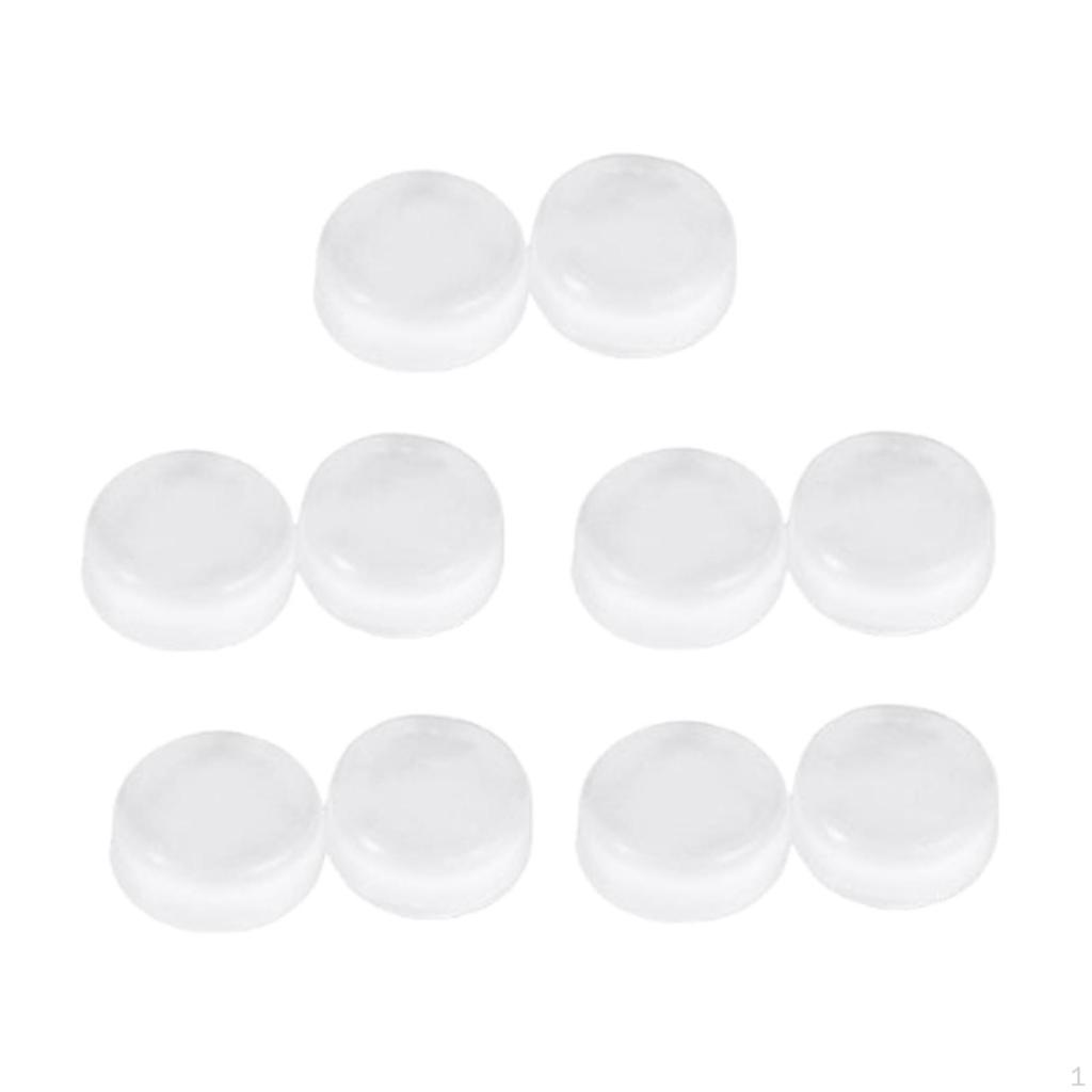 10 Sztuk Silikonowych Podkładek do Trąbki Akcesoria do Instrumentów Dętych Blaszanych Puzon Zawory 9mm