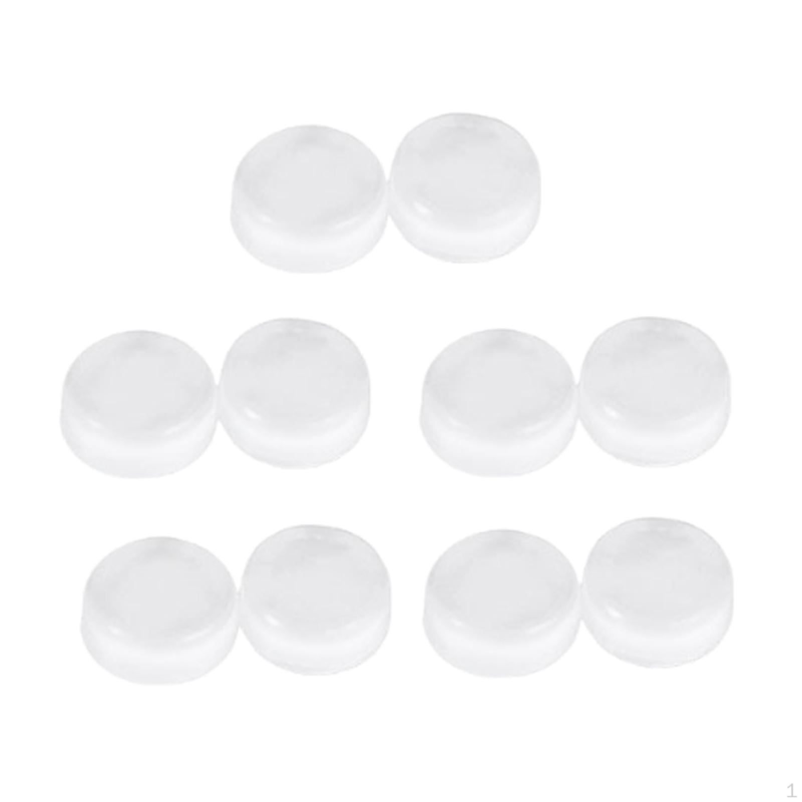 

10 Pieces Trumpet Silicone Pads Trombone Valve Brass Instrument Accessories 9mm