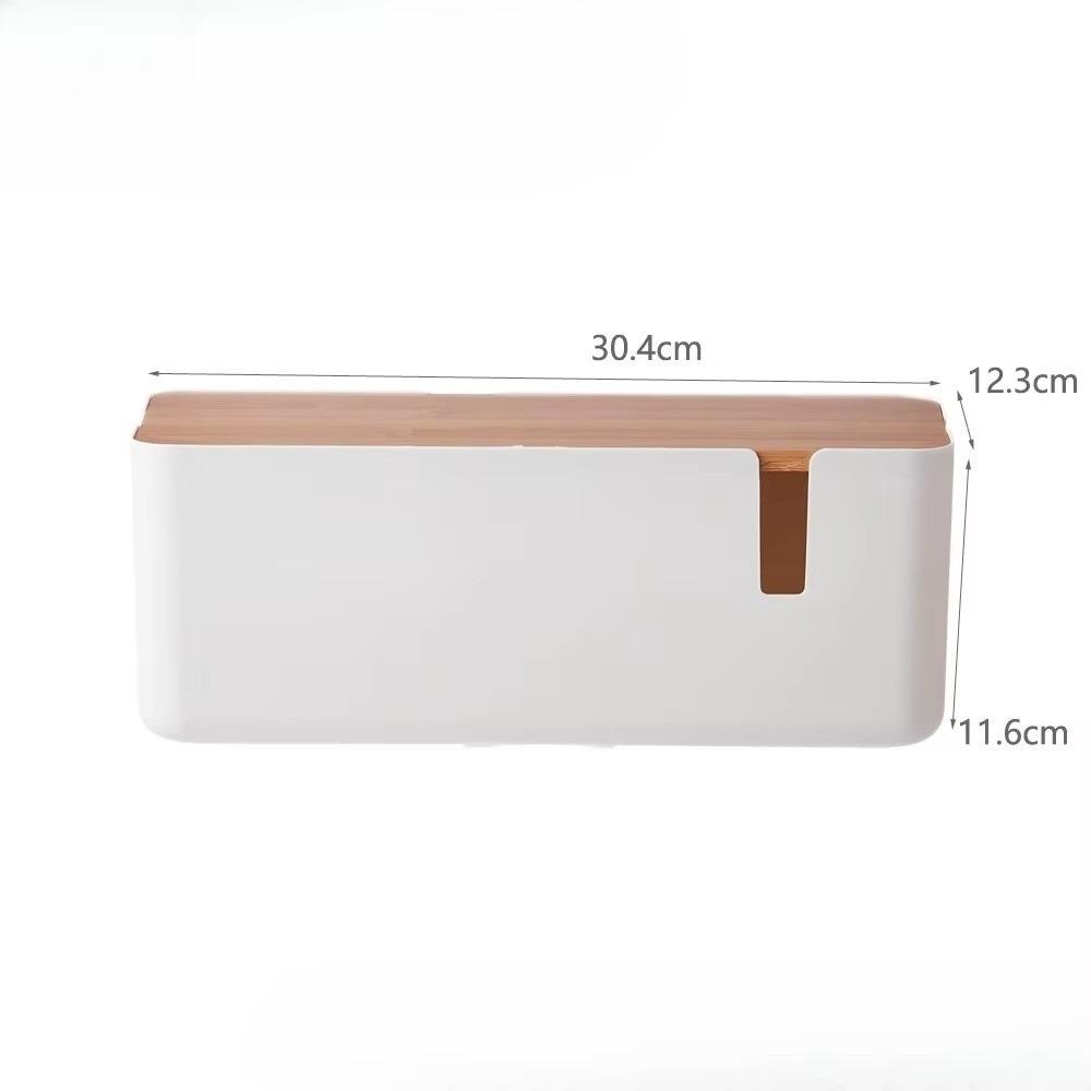 Multifunction Cable Management Box Plastic Power Line Wire Management Organizer Power Socket Management Box Desktop Storage Box