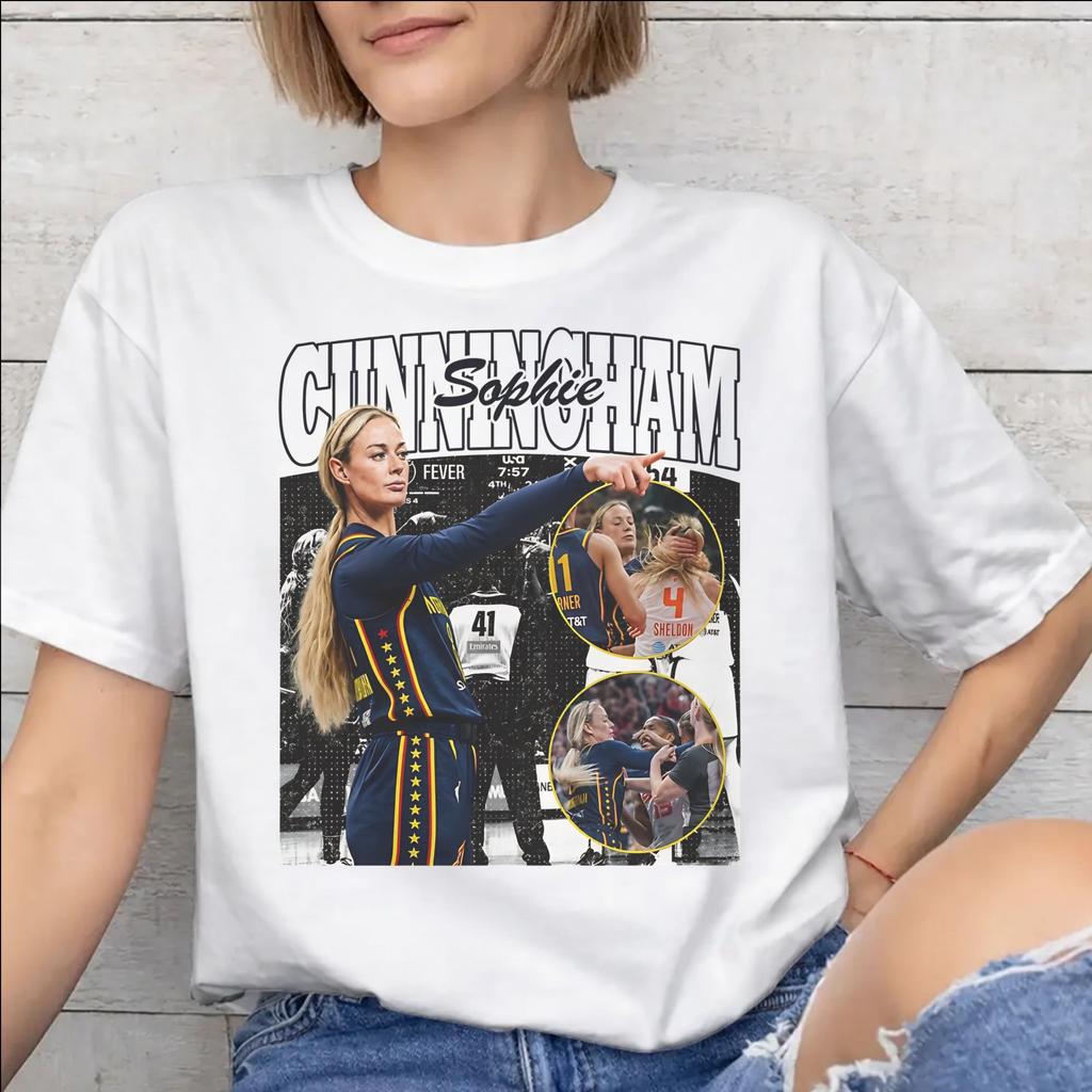 Unisexs WoUnisexs Sophie Cunningham Point T Shirt Cotton Graphic Printing Tee Shirts Clothing Outfits