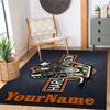 Harley-davidson Motorcycles Customizable Name Carpet Suitable for Game Room Living Rooms Study Room Dormitory Anti-slip Rug Decorate Offices