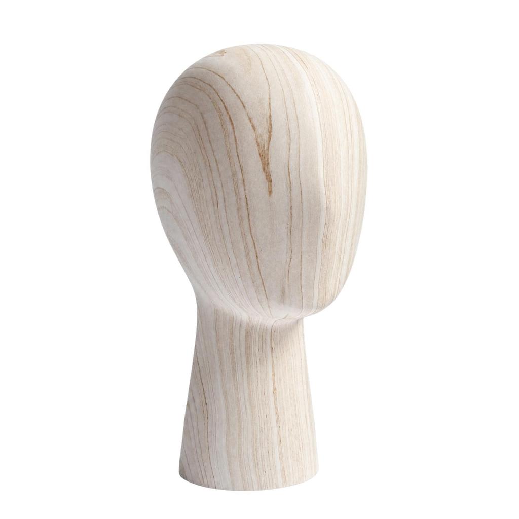 Fiberglass Mannequin Head Display BaseGrain Finish Stand Sturdy