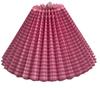 Ceramic Lamp with Retro Pleated Fabric Shade for Living Room or Bedroom Table