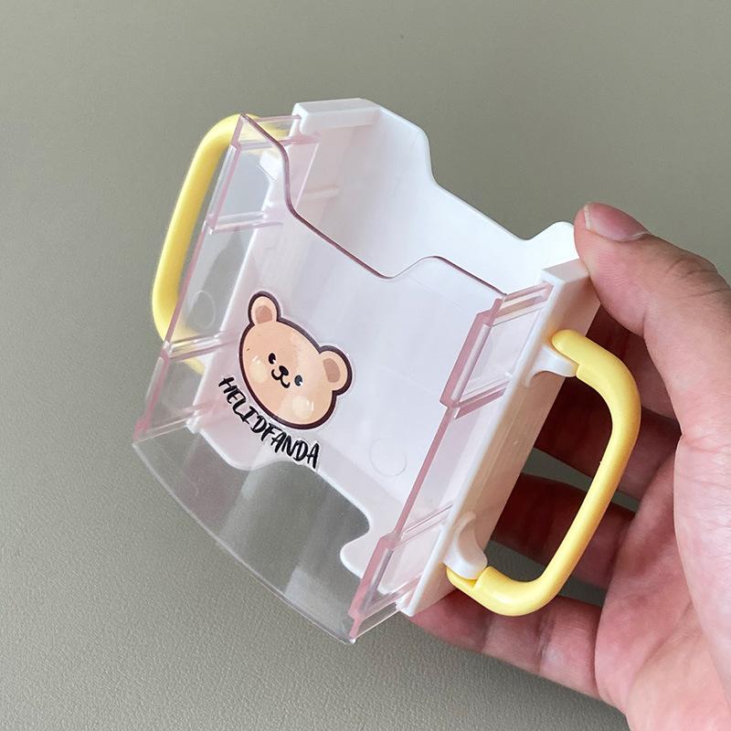 Portable Children'S Milk Cup Holder Durable With Handles Anti-Overflow Cup Holders Milk Accessories Milk Cup