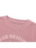 KIRSH Pigment Dyed Arch Cherry Crop Sweatshirt [Pink]