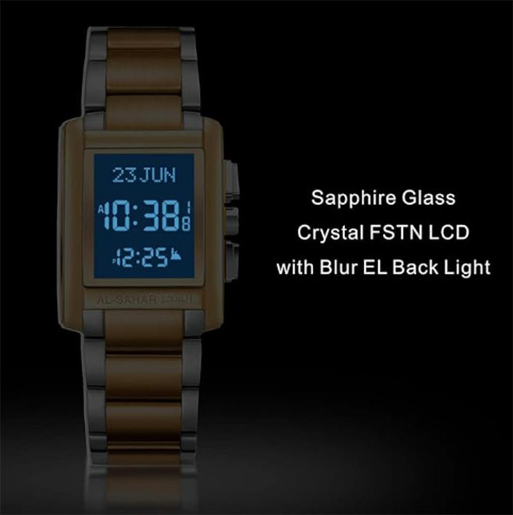 Muslim Multifunctional Prayer Watch Qibla Direction Indicator Unisex Elegant Islamic Worship Watch