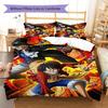 Luffy D 3pcs Duvet Cover Set, Digital Print Bedding, No Core, Children's Birthday Gift -HYQ19