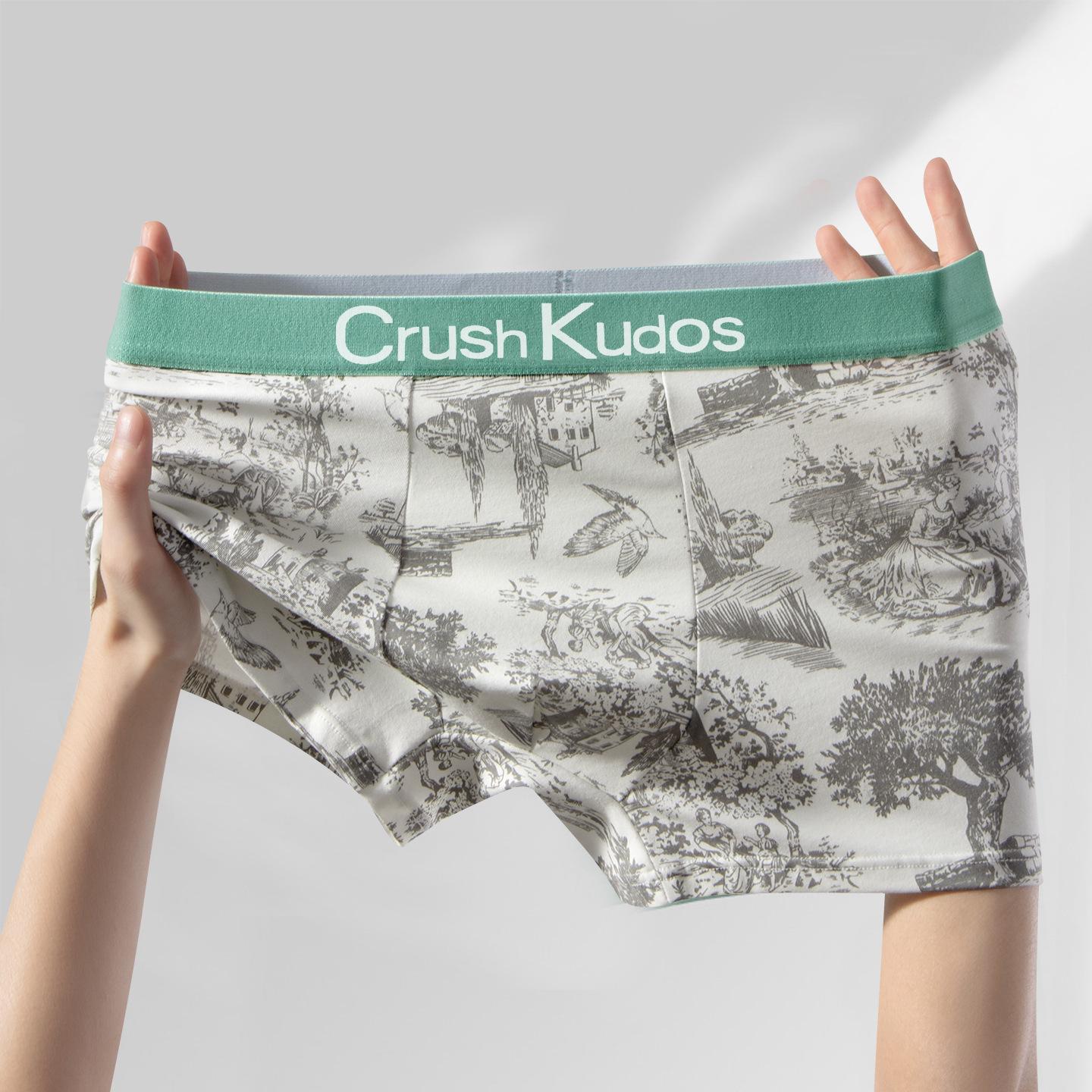 

Мужские боксеры-брифы из чистого хлопка и шелка тутового дерева с антибактериальным эффектом - Дышащие и приятные к коже XL (Recommended 50-60 kg)