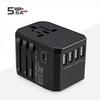 Multi-functional Global Travel Adapter with 4 USB & Type-C Ports - Compatible with US, EU, UK, AU