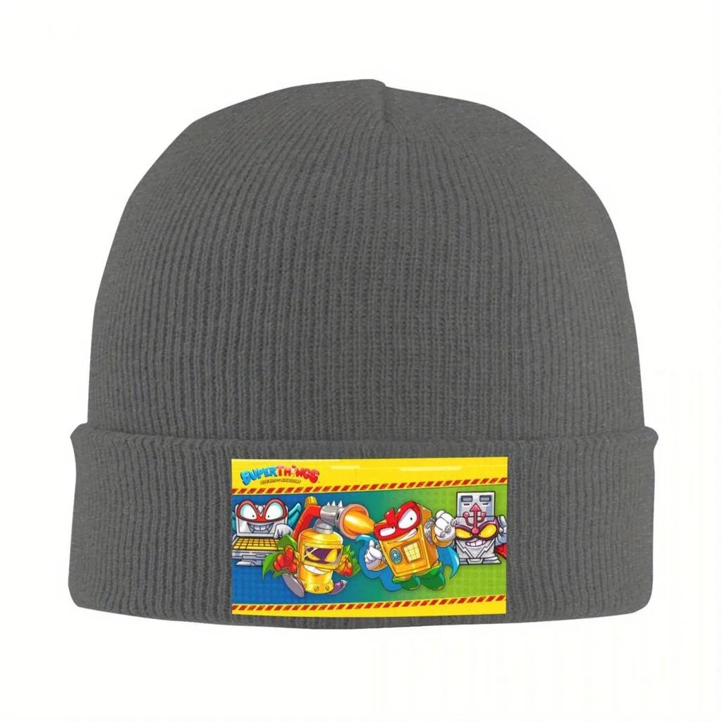 New Superthings Warm Knitted Cap Hip Hop Bonnet Hat Autumn Winter Outdoor Beanies Hats For Unisex Adult