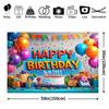 2D Color Confetti Birthday Gift Box Backdrop Birthday Party Decor Photo Background Cloth