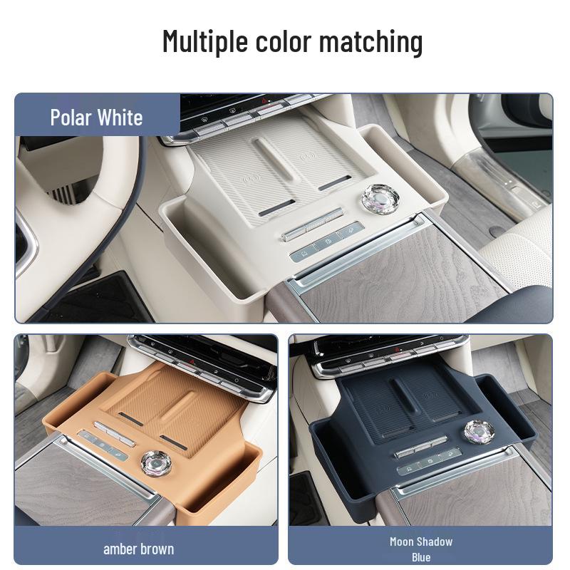 Silicone Cup Holder Pad for Zeekr 9X: Wireless Charging & Interior Car Accessory