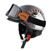 Cycking Japanese Vintage Half Helmet Open Motorcycle Helmet Scooter Skateboarding Unisex Common Muffler