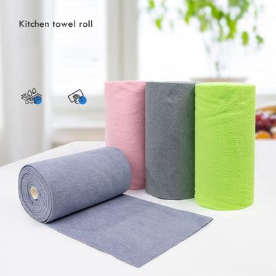 20 PIEZAS/Rollo Toalla Reutilizable de Microfibra Repuesto Absorbente Antiadherente Aceite Trapos para Platos Limpieza Toallitas Limpieza del Hogar