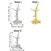 Gold/Sliver Tree Shape Crystal Ball Stand Electroplating Crystal Ball Display Stand  Office