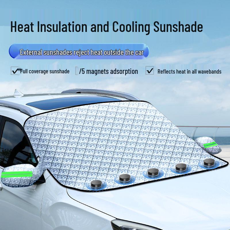 Universal Magnetic Snow Shield Windshield & Car Cover - Thickened Frost & Ice Protection