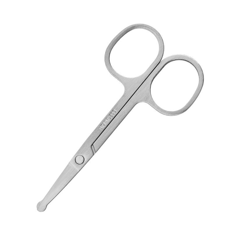 Stainless Steel Beauty Scissors Set with Pointed & Round Tips and Double Eyelid Tape