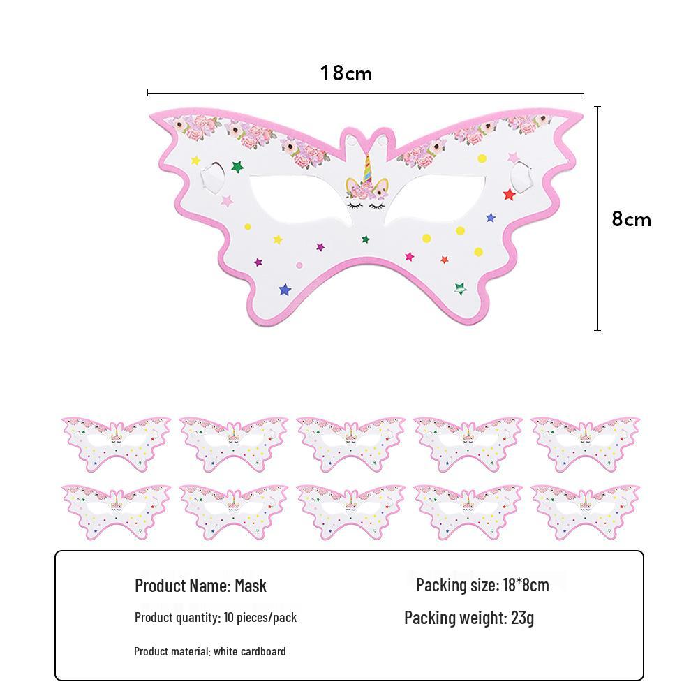 

Набір для вечірки з єдинорогами: Рожеві паперові тарілки, серветки, столові прибори та скатертина для дитячого дня народження.