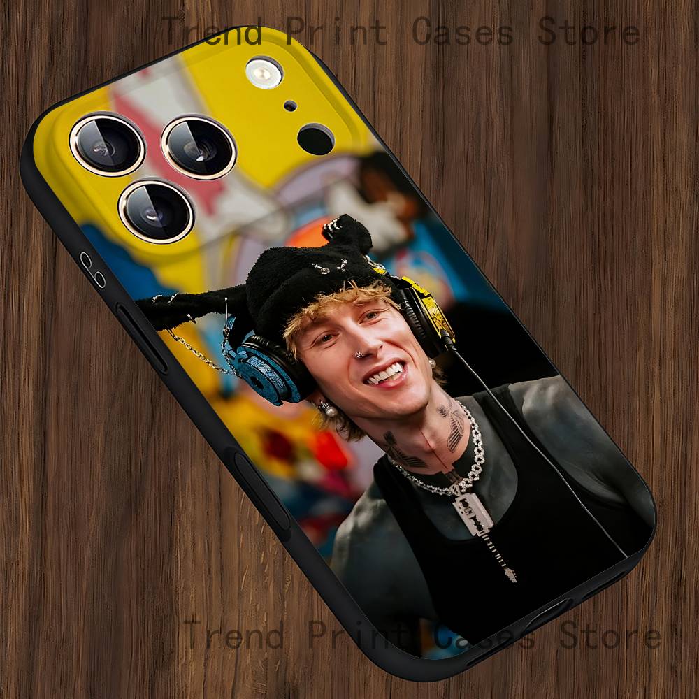 M-MGK Lost Americana LA Phone Case For iPhone 14,16,12,13,15,11,17,Pro,Max,Plus,E,Air,Mini Soft Cover