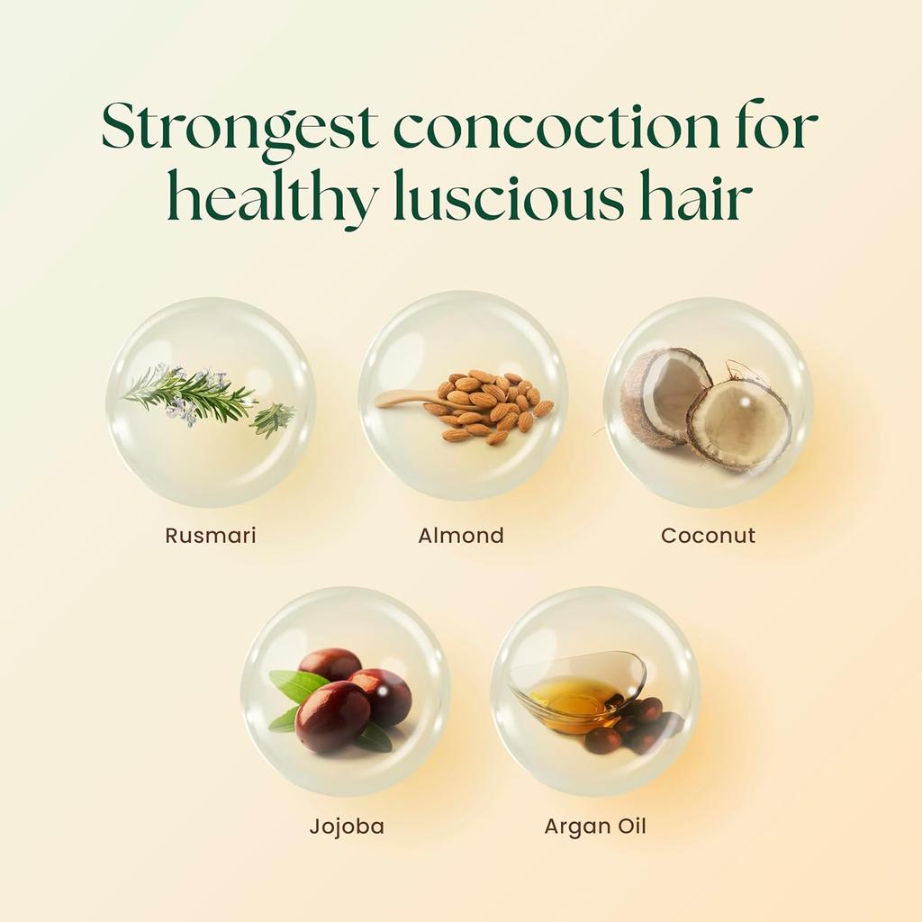 MOHA 5 In 1 Hair Oil 100 Ml Lightweight Non Sticky Daily Care Oil For Smooth Shiny Manageable Hair