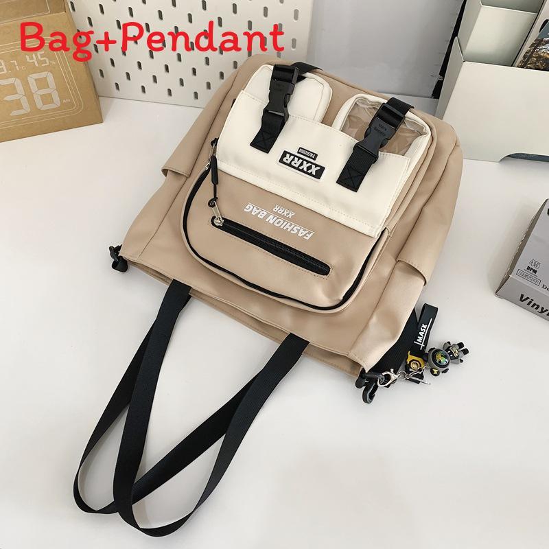Streetwear Canvas Shoulder Bag For Men With Multiple Pockets For Daily Use