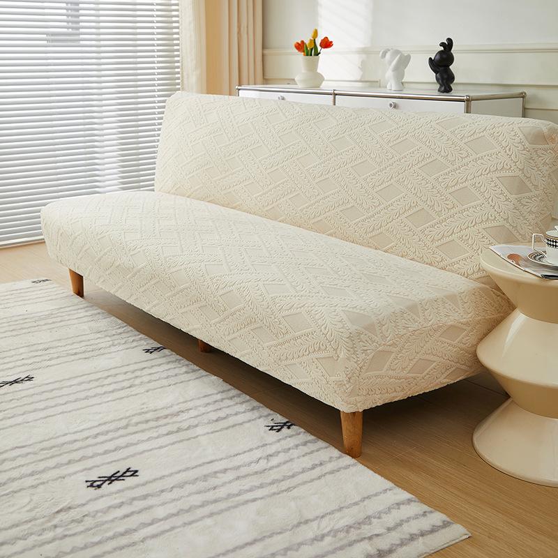 Non-Slip Stretch Jacquard Armless Sofa Bed Cover