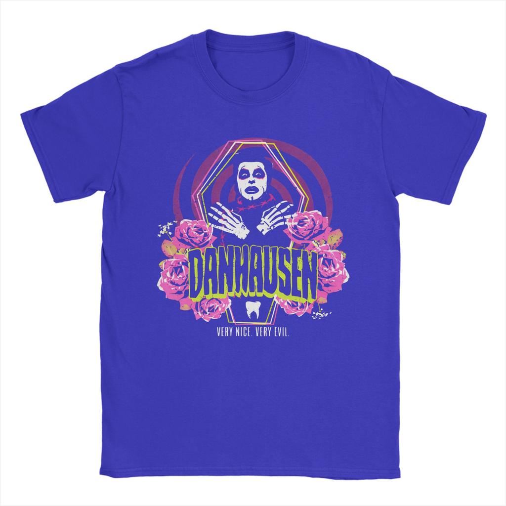 Vintage Danhausen Wrestler Wrestling Very Nice Very Evil TShirts for Unisex Crew Neck Cotton T Shirt Short Sleeve Tees Unique Tops