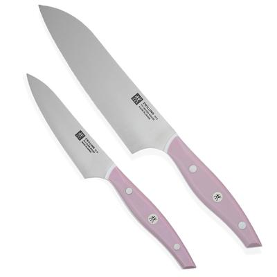 ZWILLING Fit Santoku Mutfak Bıçağı 2'li Set Paslanmaz Çelikten Üretilmiştir Hediye Bulaşık Makinesinde Yıkanabilir Seki Gifu Bölgesinde Üretilmiştir Japonya'ya Uygun "ZWILLING