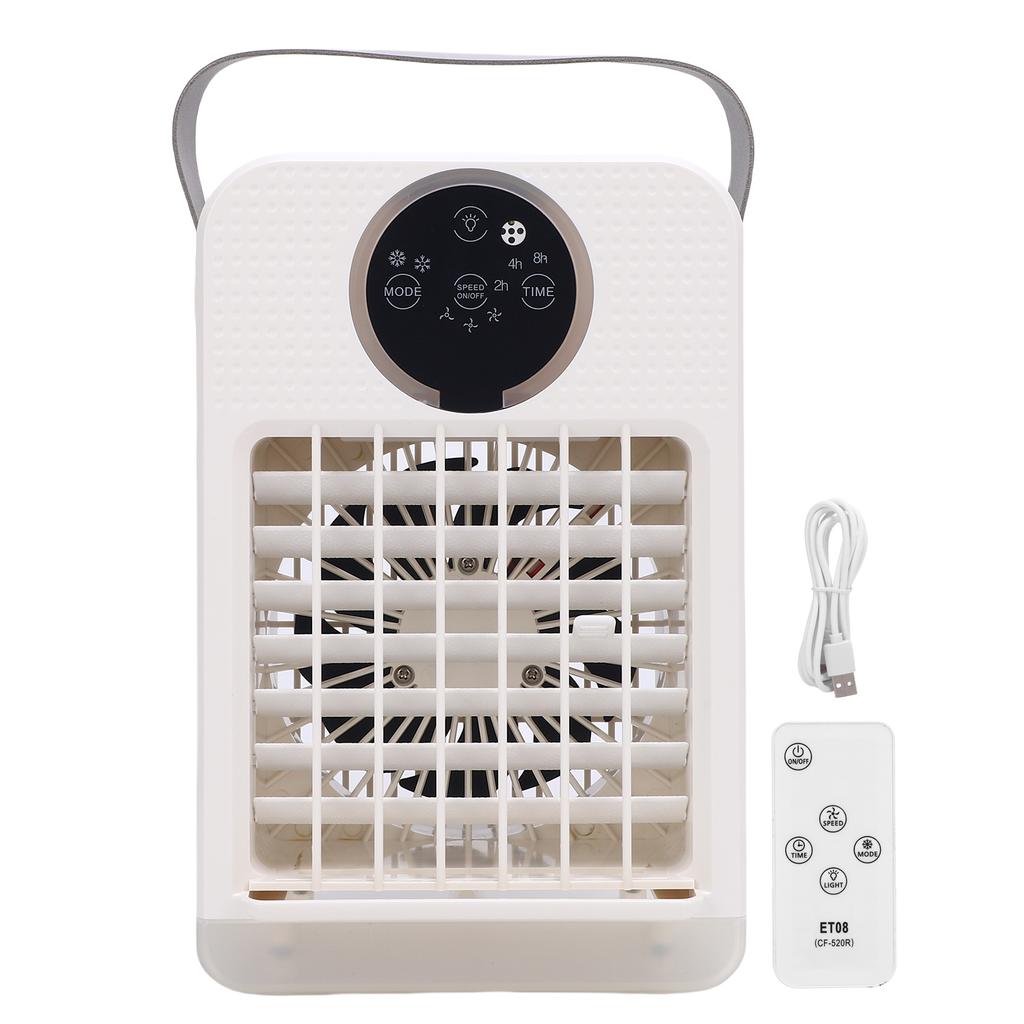 Evaporative Air Cooler 700ML Water Tank 7 Color Light USB Low Noise Portable Air Conditioner Fan