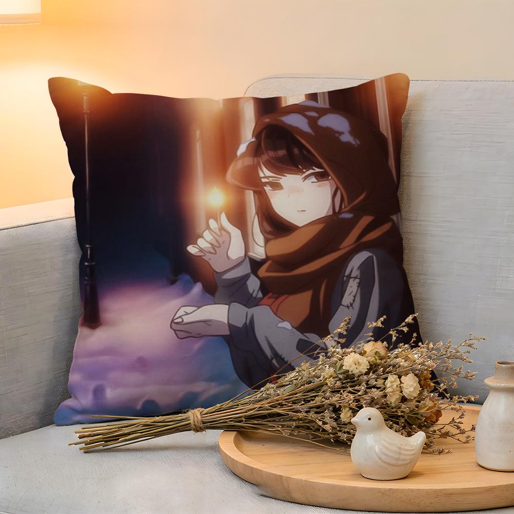 Cushion Cover KKomi Cant Communicate Linen SkinFriendly Soft Decorative Case for Sofa Home Decor Pillow Cover