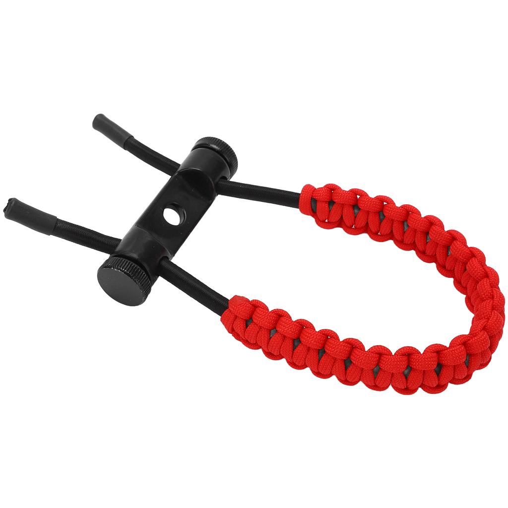 Compound Bow Wrist Sling Wrist Strap Braided Cord Rope Adjustable for Training ExercisingRed