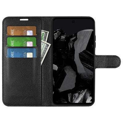 For Google Pixel 9 Pro XL Case Litchi Texture Protective Leather Folio Phone Cover