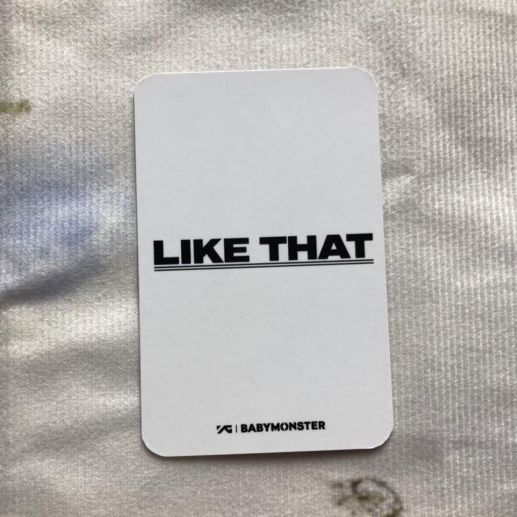 [USED] BABYMONSTER like that Babymon Trading Card Luka