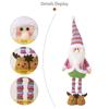 Festival Telescopic Christmas Doll with Extendable Legs Santa/Snowman Figure for Home Display Yuletide Table Decoration