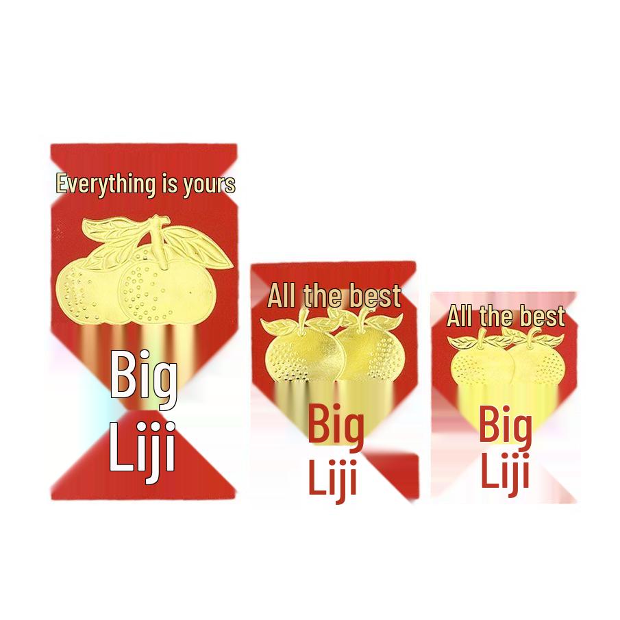 Mini Solid Color Red Envelopes In Transparent Box for New Year Lai See