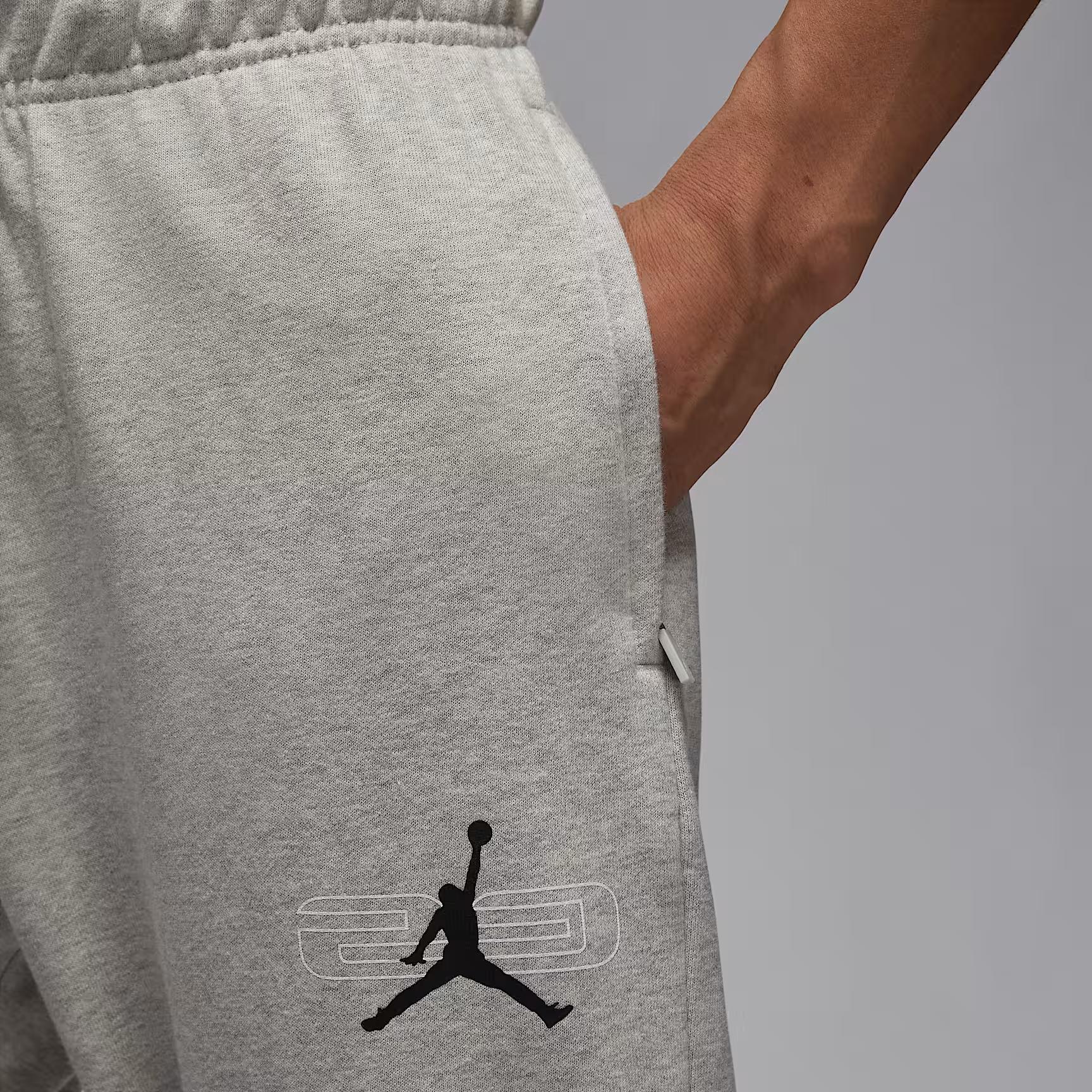 

Jordan Sport Crossover Simple Lace-Up Casual Knit Sports Pants Men bottoms Light-Gray White Black HQ8700-050 S