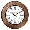 Classic Metal Analog Wall Clock for Elegant Home Decor, Office, School, Gym, Shop and Gifting || Clock Size - 16 X 16 Inches (Gold Antique)