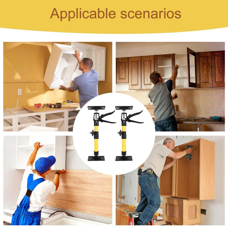 Cabinet Jacks For Installing Cabinets Install Cabinets Tools 11.8-23.2 Inch Adjustable Support Pole Multifunctional Woodworking