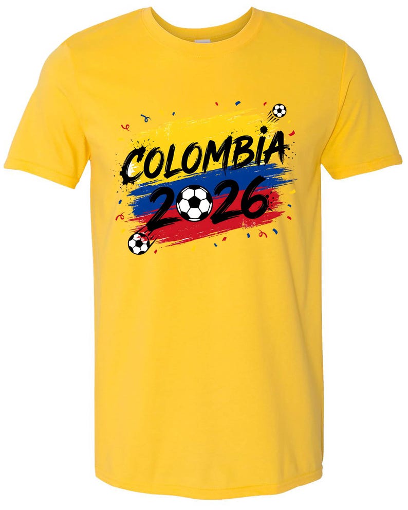 Colombia 2026 Soccer Fan Tee – Bold World Cup Graphic Shirt M