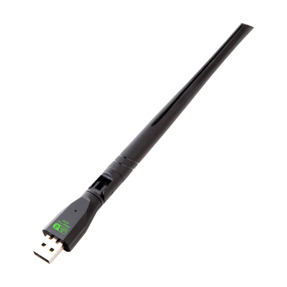 300M Wireless USB Network Adapter - Driver-Free WiFi Receiver/Transmitter with Antenna