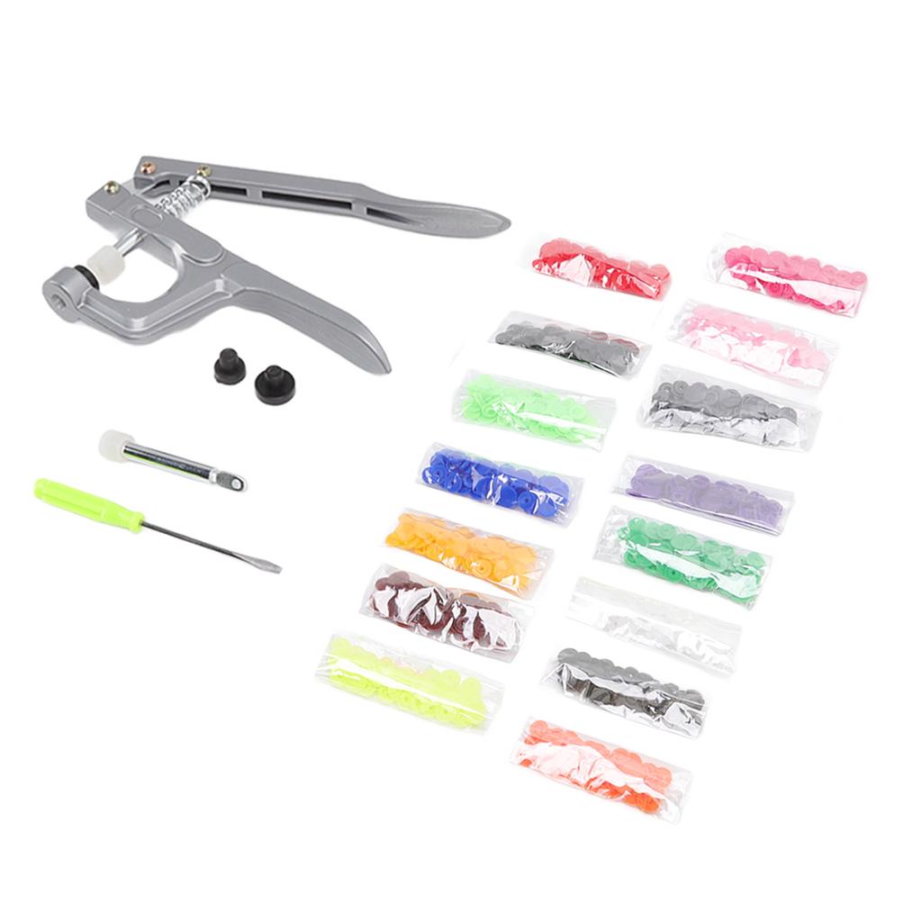 Plastic Snap Set Plastic Stainless Steel Practical Sewing Snaps Fasteners Kit Snap Plier with