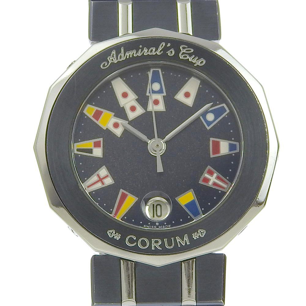 

CORUM Admirals cup Watches 39.610.30 V-50 Navy/Silver NavyDial Stainless Steel/Gun Metal Blue Quartz Analog display Women Used