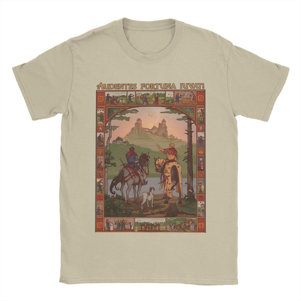 Kingdoms Come Deliverances   T Shirt Summer  100 Cotton T-Shirts For Couple Harajuku Casual Tshirt Short Sleeves  Retro Clothes