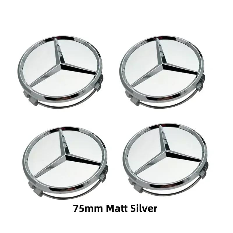 4ks 75mm Středové krytky kol pro auto Ráfky Krytky nábojů Pro Mercedes Benz W204 205 A B C E S CLA CLK ML GLK GLA GLB GLC CLAS Příslušenství