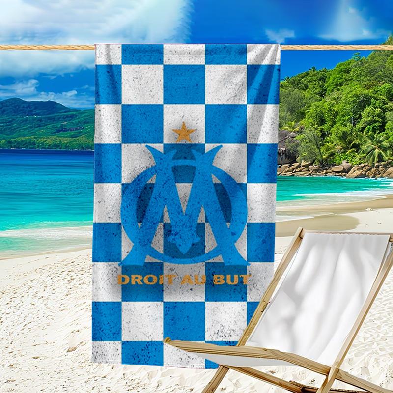 Flame Logo Design Printed Beach Towel, Super Soft Microfiber, Perfect Gift Birthday, for Pool, Beach, Travel, for family and friends