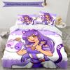 Set Biancheria da Letto Aphmau 3 Pezzi Copripiumino Chiusura Include 1 Copripiumino e 2 Federe, Morbido e Confortevole per Tutte le Stagioni.